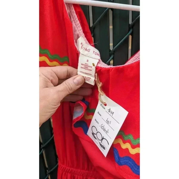 Beautiful Spanish style maxi one shoulder dress with b Flying Tomato Small - Picture 5 of 5